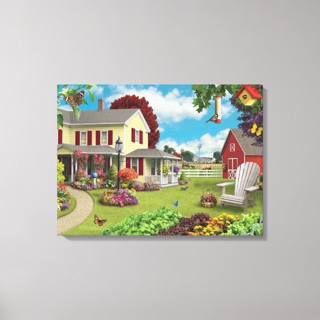 Impresión de lienzo "Country Home" de Alan Giana (Anverso)