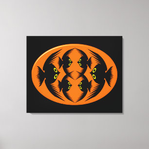 Impresión de lienzo Crows de Halloween