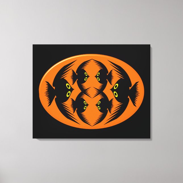 Impresión de lienzo Crows de Halloween (Anverso)