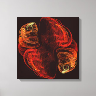 Impresión de lienzo cuádruple de arte abstracto de