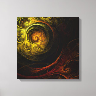 Impresión de lienzo cuádruple de Sunrise Floral Re