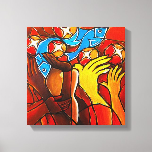 Impresión de lienzo de 5 reboques 2 peces (Anverso)