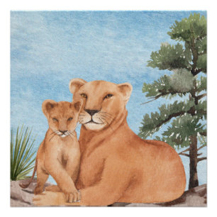 Impresión de lienzo de amor de madre