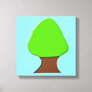 Impresión de lienzo de árbol