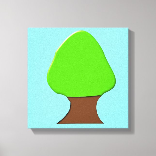 Impresión de lienzo de árbol (Anverso)
