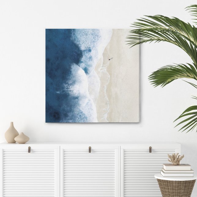 Impresión de lienzo de arena costero aéreo (Subido por el creador)