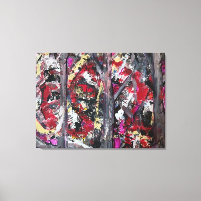 Impresión de lienzo de arte abstracto (Anverso)