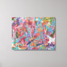 Impresión de lienzo de arte abstracto de Funky