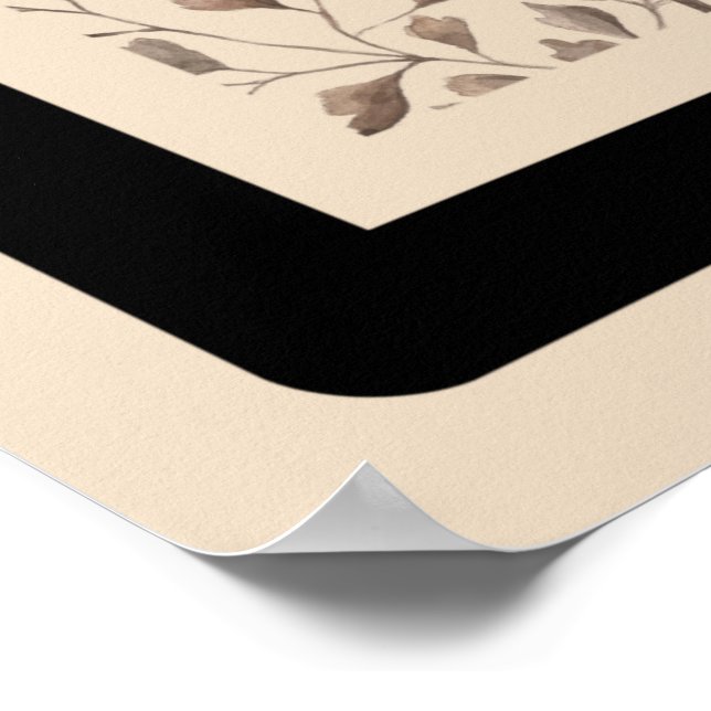 Impresión de lienzo de arte con motivos florales d (Esquina)