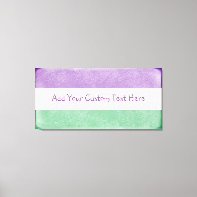 Impresión de lienzo de arte de Bandera Queer de Gé (Anverso)