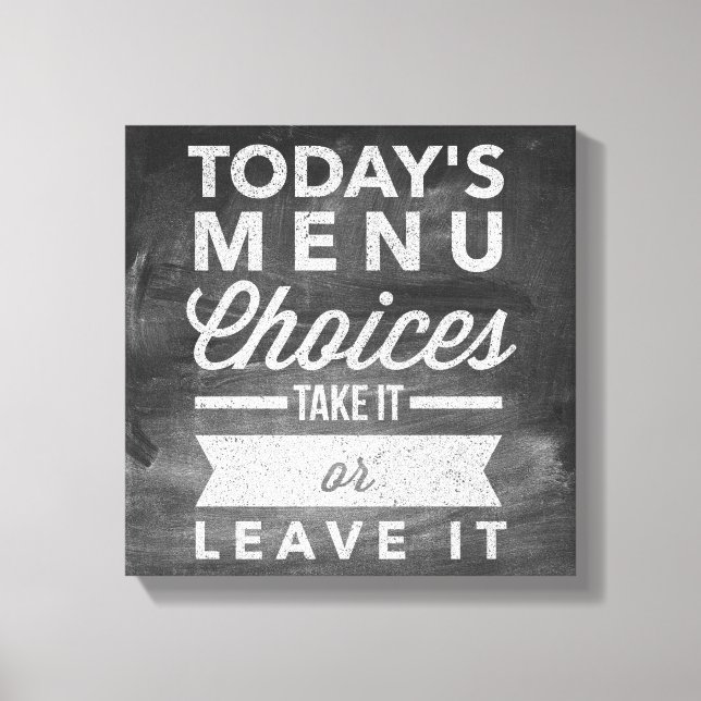 Impresión de lienzo de arte de cocina (Anverso)