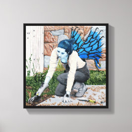 Impresión de lienzo de arte de fantasía de jardín 