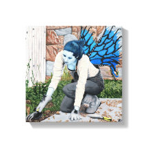 Impresión de lienzo de arte de fantasía de jardín 