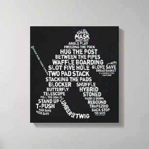 Impresión de lienzo de arte de la tipeografía del 