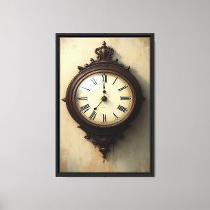 Impresión de lienzo de arte de reloj de pared anti