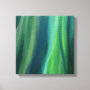 Impresión de lienzo de arte de resumen verde