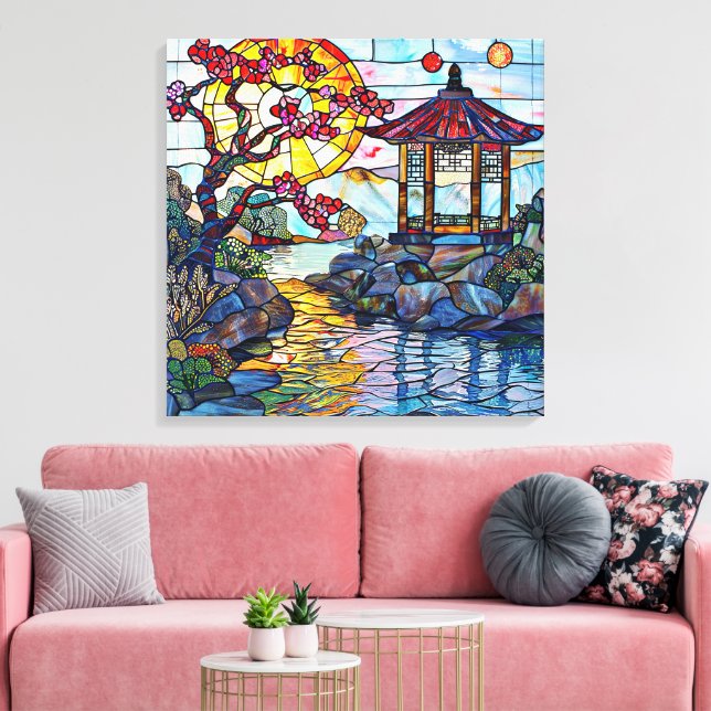 Impresión de lienzo de arte de vidrio con manchas  (Insitu (Sala de estar))