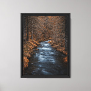 Impresión de lienzo de arte en la pared del río fo