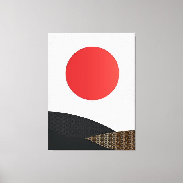 Impresión de lienzo de arte estilo japonés (Anverso)