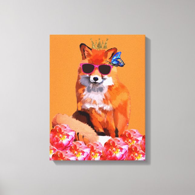 Impresión de lienzo de arte Fox (Anverso)