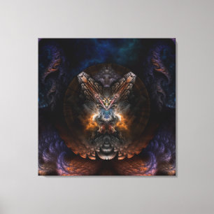 Impresión de lienzo de arte fractal ortográfico