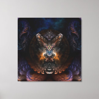 Impresión de lienzo de arte fractal ortográfico