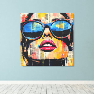 Impresión de lienzo de arte pop urbano