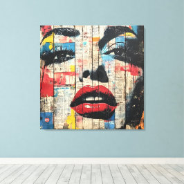 Impresión de lienzo de arte pop urbano