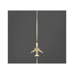 Impresión de lienzo de aviación Minimalista