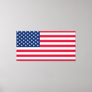 Impresión de lienzo de bandera estadounidense - Pa