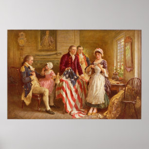 Impresión de lienzo de Betsy Ross