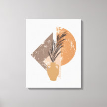 Impresión de lienzo de boho de Peach