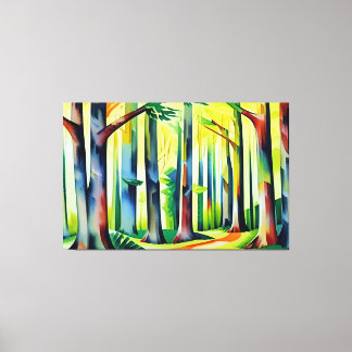 Impresión de lienzo de bosque