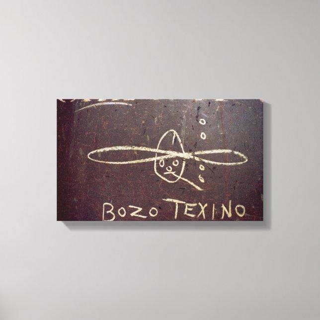 Impresión de lienzo de Bozo Texino (Anverso)