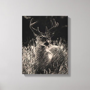Impresión de lienzo de buck para grandes praderas