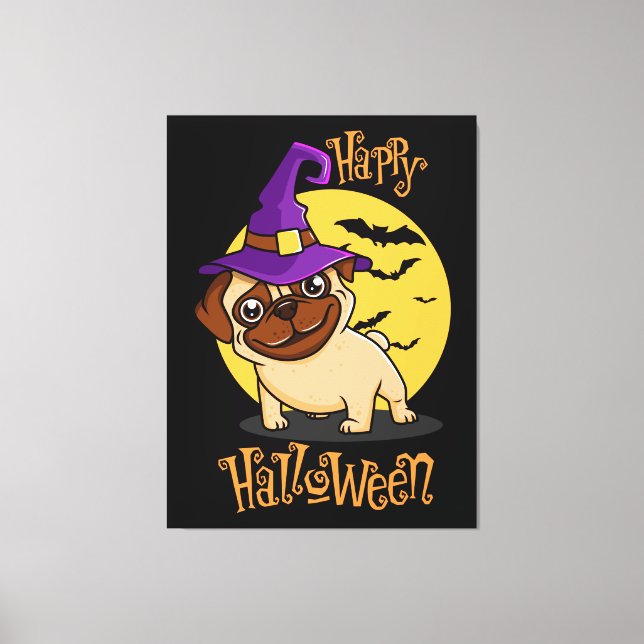 Impresión de lienzo de buggy de Halloween (Anverso)