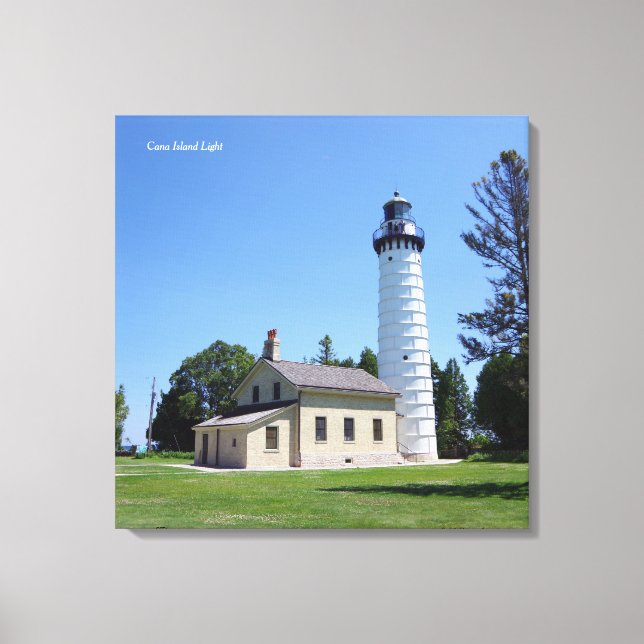 Impresión de lienzo de Cana Island Light (Anverso)