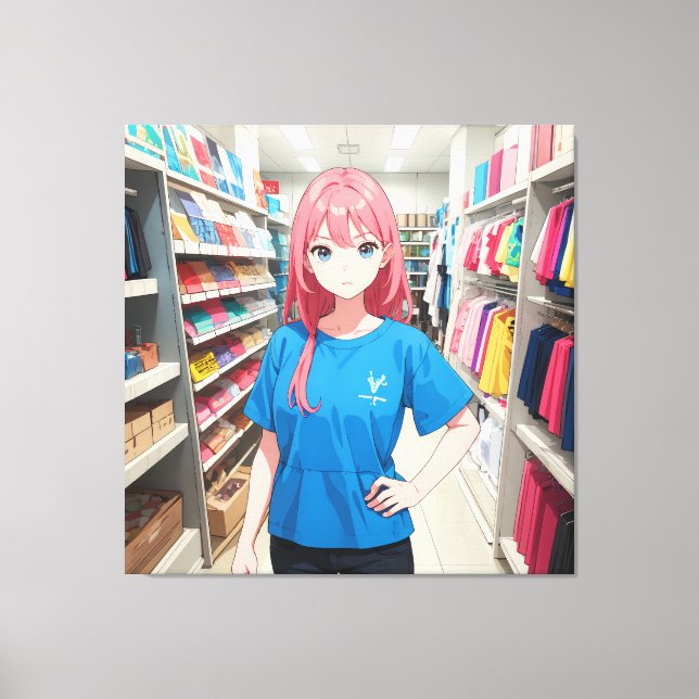 Impresión de lienzo de caracteres (Anverso)