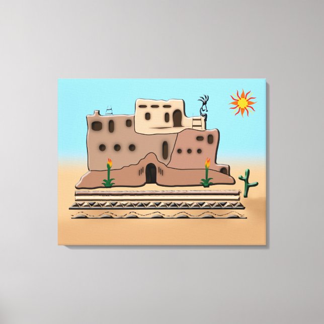 Impresión de lienzo de Casa de Clay (Anverso)