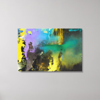 Impresión de lienzo de cascada Zen abstracta, arte