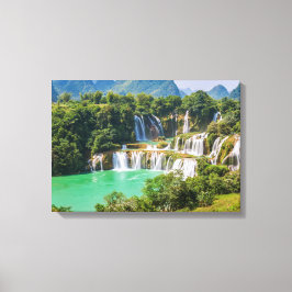 Impresión de lienzo de cascadas