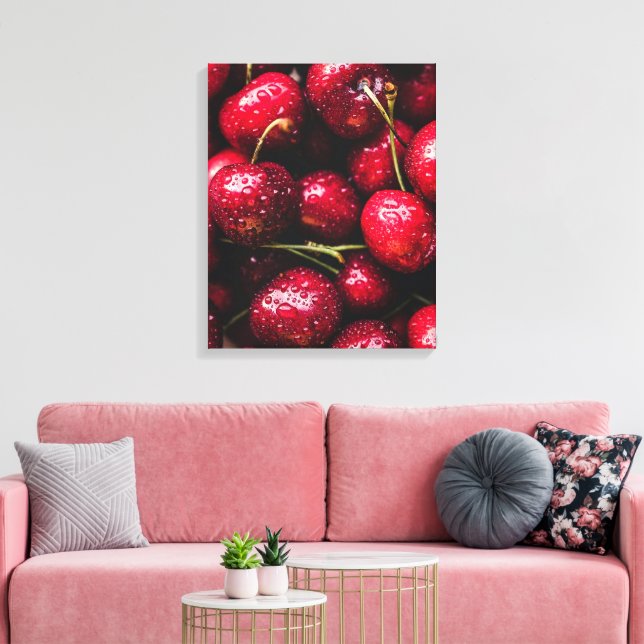 Impresión de lienzo de cereza (Insitu (Sala de estar))