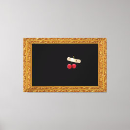 Impresión de lienzo de cereza surrealista de lujo