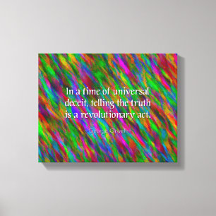 Impresión de lienzo de citas de la ley revoluciona