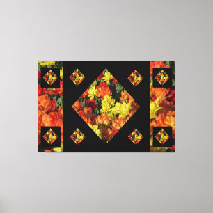 Impresión de lienzo de clavel abstracto (60 X 40)