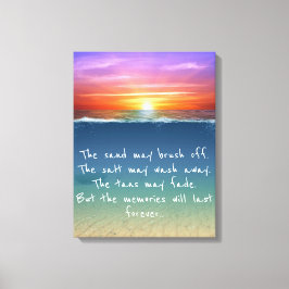 Impresión de lienzo de comillas de memoria de conj