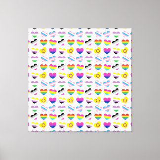 Impresión de lienzo de corazones de orgullo