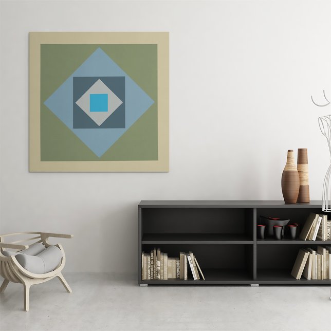 Impresión de lienzo de cuadrados gráficos (Graphic Squares Canvas Print)