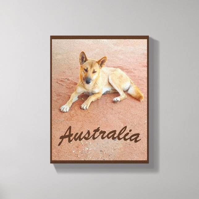 Impresión de lienzo de dingo australiano (Anverso)