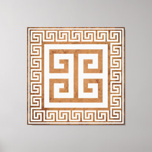 Impresión de lienzo de diseño blanco de patrón de
